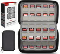 Storage Case for Storing and Organizing 80 Game Cartridges Compatible with Nintendo Switch Games or SD Cards,Hard Card Holder,Carry Case