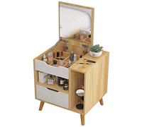 Storage Household Single Pumping Bedroom Living Room Corridor Bathroom Locker 45X39X92cm Storage Box (Color : White) (Wood Color)