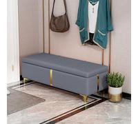 StorageBench Siège d'entrée rembourré en similicuir pour salon, chambre à coucher, couloir Solution de rangement élégante avec beaucoup d'espace