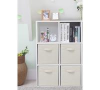 STORAGEIDEAS Lot de 4 Cubes de Rangement de 27,9 cm, bacs de Rangement Pliables en Tissu avec poignées, bacs de Rangement pour Placard, paniers de Rangement pour vêtements, paniers de Rangement pour