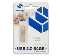 STORANGE Clé USB 64 Go 2.0 Slim Argent