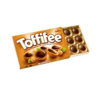 Storck® | Chocolats aux noisettes entières Toffifee® recouverts de caramel, de crème de noisettes et de chocolat | Noisettes enrobées de chocolat | 1 paquet 125 gr