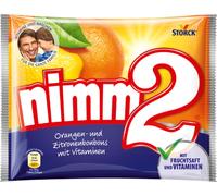 Storck Nimm2 Bonbons fourrés aux vitamines et au jus de fruits 145g