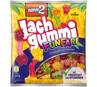Storck Nimm2 Gomme au rire Funfari avec vitamines et jus de fruits 225g