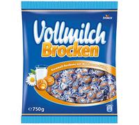Storck Vollmilch Brocken 750 g Bonbons au caramel emballés individuellement avec garniture à la crème de lait entier
