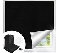 Store 100% occultant, 145 x 250 cm, Portable avec 30 Nano-Bandes adhésives, s'adapte à Toutes Les Tailles, Stores occultants temporaires pour Chambre à Coucher, loft, Voyage, Camping-Car