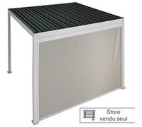 Hespéride - Store pour pergola bioclimatique Evora pour Evora 6x3,6 m Argile