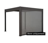 Hespéride Pergola Évora avec store 4 m - Graphite