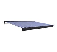 vidaXL Luifel gemotoriseerd 400x300 cm blauw en wit3052689 Blanc G