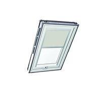 Store à Enroulement Roto ZRE - Store Toile Exclusif pour Lumière du Jour - Rail de Guidage Argent - pour la Série Designo R6/R8, i8 et Classic 64/84 - Taille 065/098 | 06/09 - Couleur Gris Clair