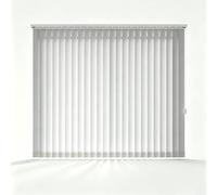 Store À Lamelles Blanc, Rideaux en Tissu de Filtrage de La Lumière, Stores Vénitiens Verticaux de Séparation de Pièces pour Intérieur Fenêtres de Maison 40-300cm(Light gray,220W x 150H cm)