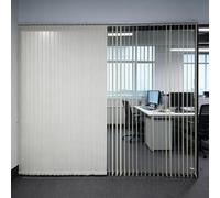 Store à Lamelles Vertical, Store Californien en Tissu, Rideau Coulissant, Stores Verticaux Occultants for Fenêtres Intérieur, 50% De Filtrage De La Lumière, Système Complet(170cmWx340cmH)