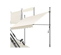 Store à pince sans perçage avec manivelle 250 x 180 cm beige