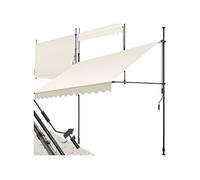 Store à pince sans perçage avec manivelle 300 x 180 cm beige