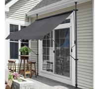 [pro.tec]® Brise-soleil Métal et Polyester Hauteur variable 400 x 120 x 200-300 cm Gris