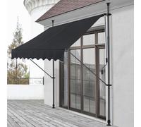 Store à pince 'Stem' structure en acier largeur 150 cm noir