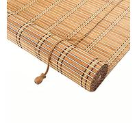 Store à Rouleau en Bambou Naturel,Store Enrouleur Exterieur,Store en Bois de Qualité Supérieure pour Portes de Fenêtres de Cuisine,Stores en Bambou,70% Panne D'électricité (70x220cm/24x67in)