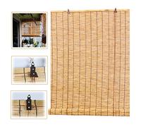 Store À Rouleau en Roseau,Largeur 70cm 80cm 90cm 100cm 120cm 140cm Stores Enrouleurs en Bambou Naturel,Pare-soleil Imperméable/Respirant,Rideau De Roseau Intérieur Extérieur,W×H-70x100cm/28x39in