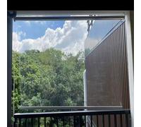 Store à Rouleau Imperméables,Store Enrouleur PVC Pergola Extérieure,pour Chambres,Salon,Salle de Bain,Bureau,Résistants à la Pluie et à la Poussière,avec Raccords (W100xH200cm)