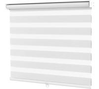 Store à rouleau transparent sans fil, 30 x 130 cm, 35 x 130 cm, tissu blanc, semi-adapté pour le salon et la cuisine, ambiance confortable dans n'importe quelle pièce (35 x 150 cm)