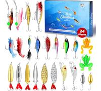 Store avec compte à rebours 2025 surprise 24 jours Ce store à crochet compte à rebours est le parfait (bleu, 34 x 25 cm)