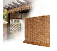 Store Bambou Extérieur 100 110 120 130 135 140 145 150 155 160 cm, Rétro Store Enrouleur Bambou Occultant, Store Bateau en Bambou pour Terrasse Jardin Fenêtre Porte Cuisine(150 cm x 220 cm)
