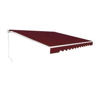 Store banne à manivelle pour balcon 400 x 250 cm auvent rétractable angle régla