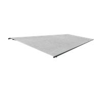 Store banne aluminium, Premium semi-coffre, 6x4 m, Gris clair, moteur électrique avec télécommande, configurateur en ligne