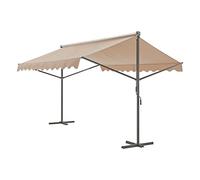 Store banne autoportant Selenizza à double pente 400 x 300 x 260 cm sable [pro.tec]