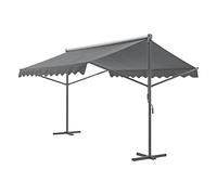 Store banne autoportant Selenizza à double pente 500 x 300 x 260 cm gris foncé [pro.tec] Gris