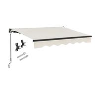 Store banne avec manivelle Beige 350 x 300 cm