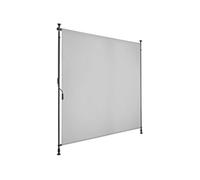Store banne avec manivelle et tissu opaque 150x310cm gris clair