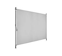 Store banne avec manivelle et tissu opaque 200x310cm gris clair
