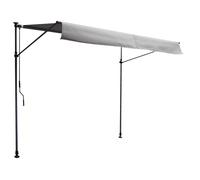 Store Banne Pour Balcon Chene 3 × 1,2m - Toile Grise Et Structure Grise Gris