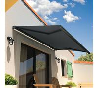 Store Banne Coffre Cinabre 3,00x2,00 M (Motorisé Et Interrupteur - Gris Anthracite - Gris Graphite) Gris