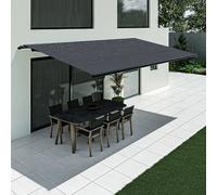 Store banne coffre intégral avec forme arrondie, modèle Exclusif , Anthracite, 1600 x 2000 mm, à manivelle, configurer individuellement