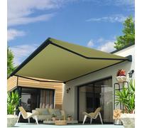 Store Banne Coffre Soa 6,00x3,50 M (Manuelle - Gris Anthracite - Écru) Gris