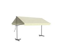 Concept Usine Store banne ISEO Double pente manuel 4 x 3 m – toile 100% polyester beige, sans coffre