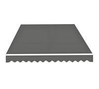 Store Banne en Toile, Tissu de Remplacement pour Auvent Toile D'Auvent Tissu Rechange pour Stores Banne de Jardin Terrasse Extérieur Rétractable 350 300 250 360 200cm(Dark Gray,12x10ft/360x300cm)