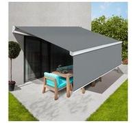 Store banne manuel 2,95x2 m gris anthracite lambrequin h. 1,40 m Gris G