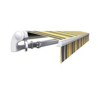 Store banne manuel 3,6 x 3 m Monobloc pour terrasse - Gris jaune