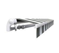 Store banne manuel 3 x 2,5 m Monobloc pour terrasse - Blanc gris