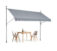 Store Banne Manuel avec Manivelle 350 x 120 cm-VEVOR-Abri Pare-soleil Extérieure de Balcon Résistant Aux UV pour Patio, Balcon