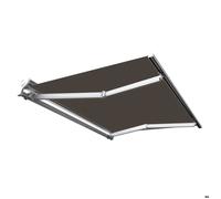 Store banne manuel Demi coffre 2,5 x 2 m pour terrasse - Taupe