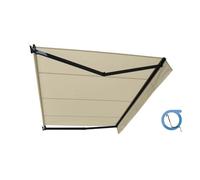 Store banne manuel loggia 3x2 m beige sans coffre - Structure grise anthracite - LITE OMBRAZUR