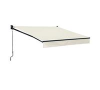 Happy Garden Store banne manuel SAULE 2,95 × 2,5 m Structure aluminium Toile polyester beige