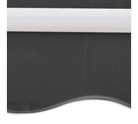 Store Banne Motorisé Lot 1 Aluminium Anthracite 400 Cm 2 Bras Inclinaison 45° Télécommande