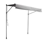 Store Banne Pour Balcon Chene 2 × 1,2m - Toile Grise Et Structure Grise Gris