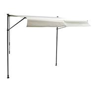 Store banne pour Balcon Chene de Dimensions 3 × 1,2m, Toile Beige et Structure Grise