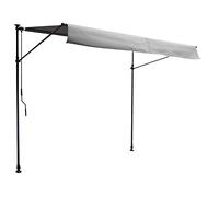 Store Banne Pour Balcon Chene 3 × 1,2m - Toile Grise Et Structure Grise Gris